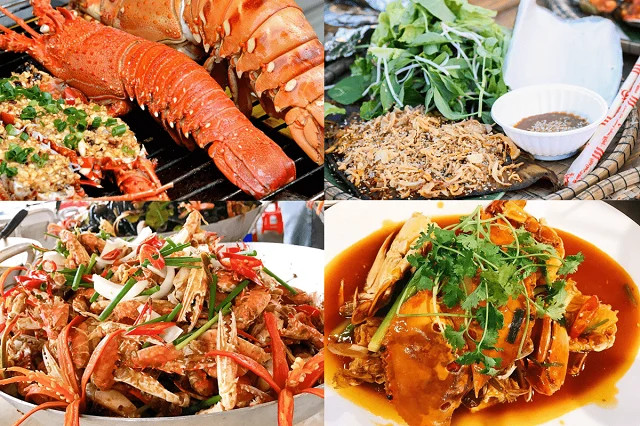 Các món hải sản tươi ngon được chế biến hấp dẫn tại Hà Tiên, Kiên Giang