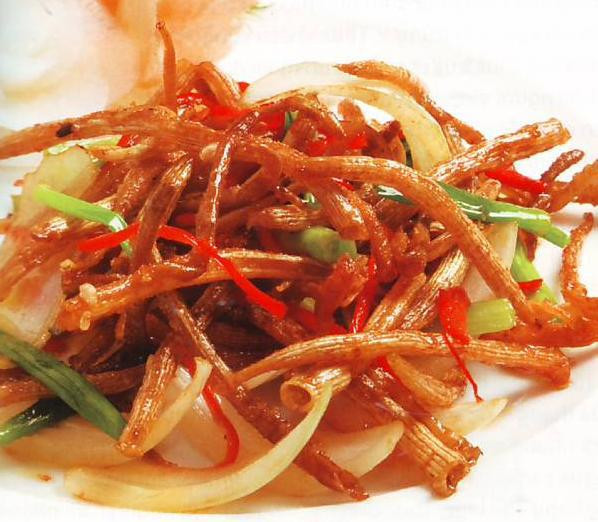 Sá sùng xào tỏi tươi