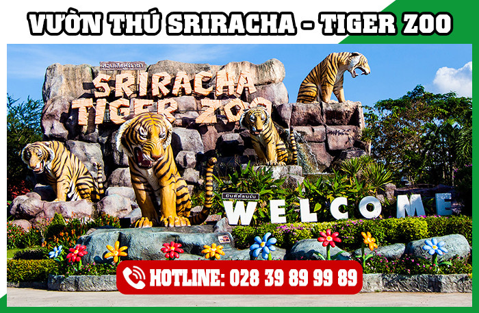 Vườn thú Sriracha Tiger Zoo với kiến trúc độc đáo
