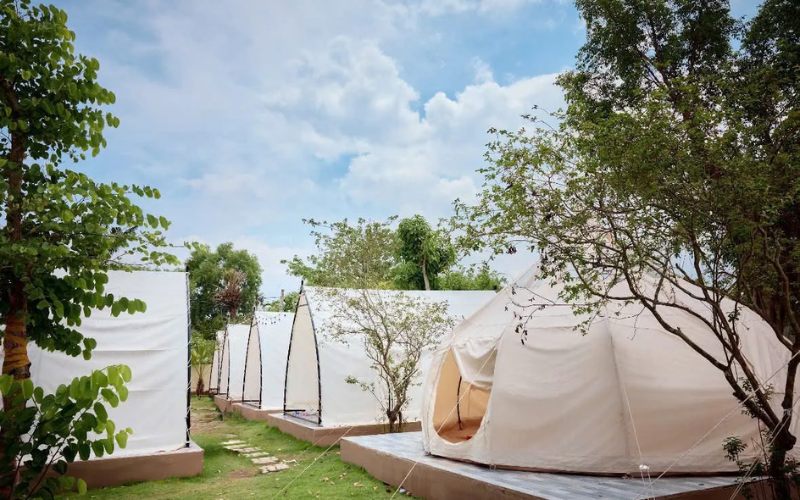 Review Utopia Glamping Thủ Đức chi tiết từ không gian đến chi phí 1 Mô hình glamping gần thiên nhiên và các dạng lều ở Utopia Thủ Đức
